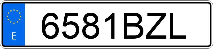 Numer rejestracyjny 6581BZL posiada TOYOTA COROLLA