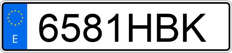 Numer rejestracyjny 6581HBK posiada AUDI A5