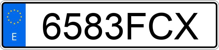 Numer rejestracyjny 6583FCX posiada SEAT IBIZA Numer rejestracyjny 6583FCX posiada SEAT IBIZA