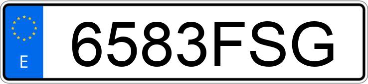 Numer rejestracyjny 6583FSG posiada RENAULT MEGANE