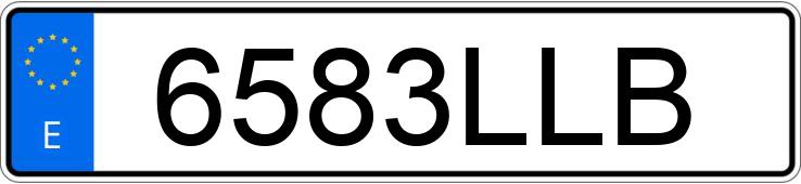 Numer rejestracyjny 6583LLB posiada TOYOTA C-HR