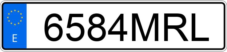 Numer rejestracyjny 6584MRL posiada DACIA SANDERO