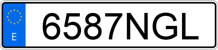 Numer rejestracyjny 6587NGL posiada PORSCHE CAYENNE