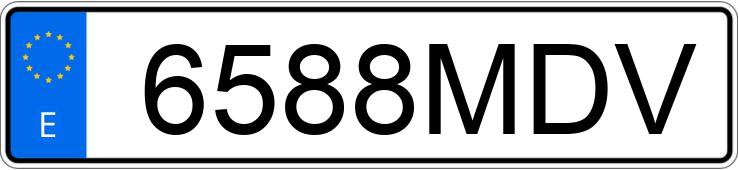 Numer rejestracyjny 6588MDV posiada DACIA DUSTER