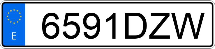 Numer rejestracyjny 6591DZW posiada FORD FOCUS