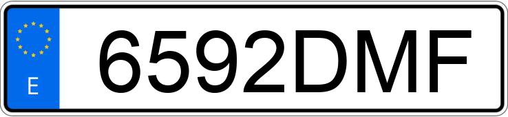 Numer rejestracyjny 6592DMF posiada VOLVO S60