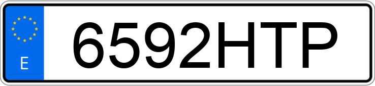 Numer rejestracyjny 6592HTP posiada BMW SERIE 5