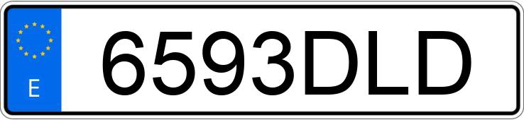 Numer rejestracyjny 6593DLD posiada VOLKSWAGEN PASSAT