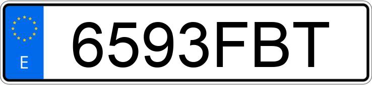Numer rejestracyjny 6593FBT posiada SEAT IBIZA SPORT 1.9 TDI 100