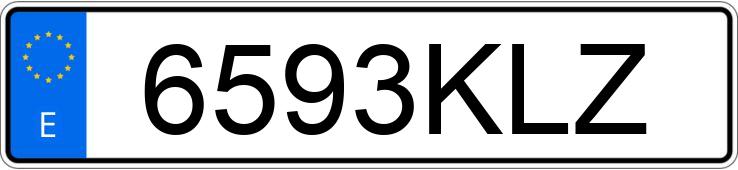 Numer rejestracyjny 6593KLZ posiada DACIA SANDERO