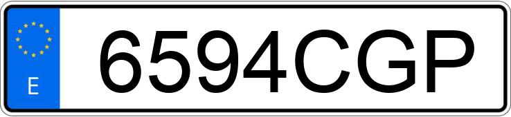 Numer rejestracyjny 6594CGP posiada HONDA CBR 600