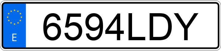 Numer rejestracyjny 6594LDY posiada AUDI A5