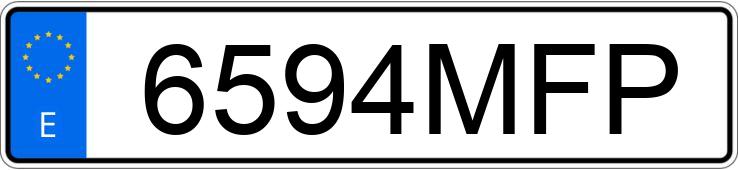 Numer rejestracyjny 6594MFP posiada BMW SERIE 4