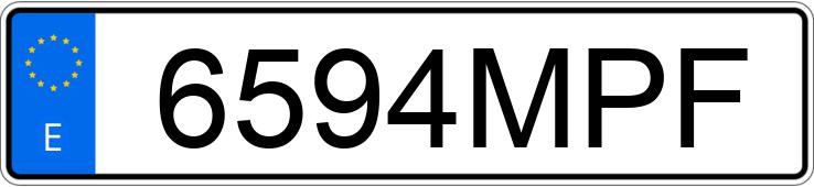 Numer rejestracyjny 6594MPF posiada IVECO DAILY