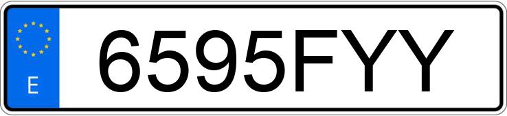 Numer rejestracyjny 6595FYY posiada VOLKSWAGEN TIGUAN