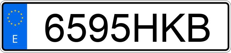 Numer rejestracyjny 6595HKB posiada SKODA FABIA
