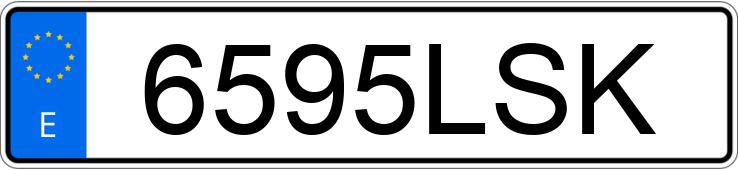 Numer rejestracyjny 6595LSK posiada RENAULT TRAFIC