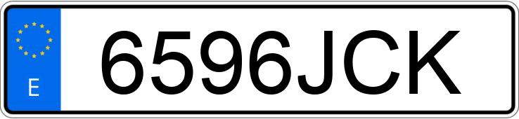 Numer rejestracyjny 6596JCK posiada RENAULT CLIO