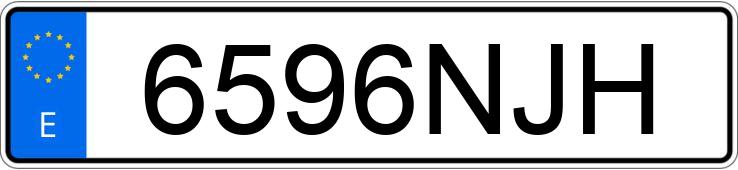 Numer rejestracyjny 6596NJH posiada HONDA CIVIC