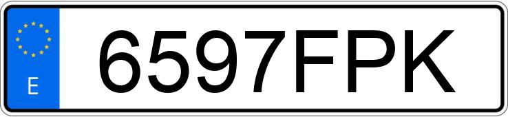 Numer rejestracyjny 6597FPK posiada SUZUKI GSXR 750