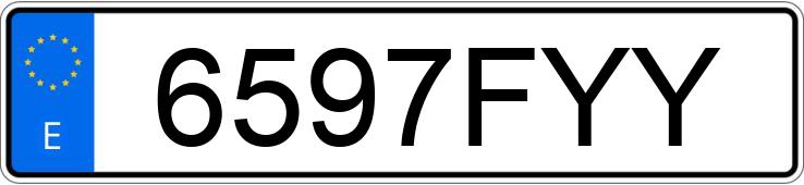 Numer rejestracyjny 6597FYY posiada BMW SERIE 3