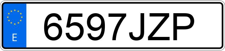 Numer rejestracyjny 6597JZP posiada VOLKSWAGEN GOLF