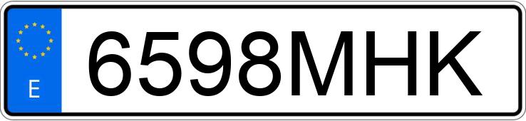 Numer rejestracyjny 6598MHK posiada APRILIA RS