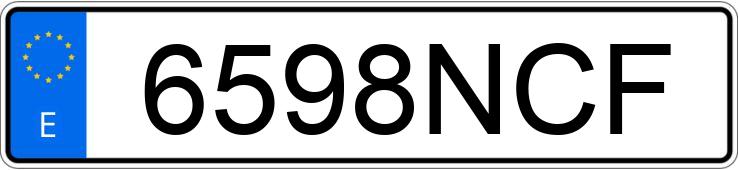 Numer rejestracyjny 6598NCF posiada FORD FOCUS