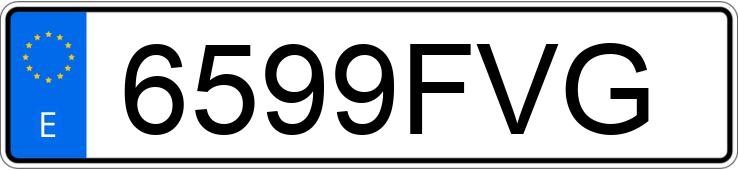 Numer rejestracyjny 6599FVG posiada FIAT BRAVO