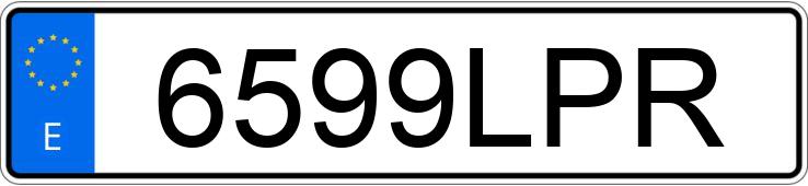 Numer rejestracyjny 6599LPR posiada RENAULT TRAFIC