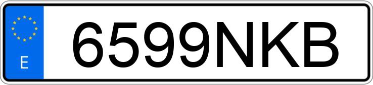 Numer rejestracyjny 6599NKB posiada JAC IEV7S