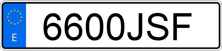 Numer rejestracyjny 6600JSF posiada DACIA DUSTER