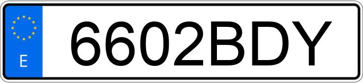 Numer rejestracyjny 6602BDY posiada BMW SERIE 5