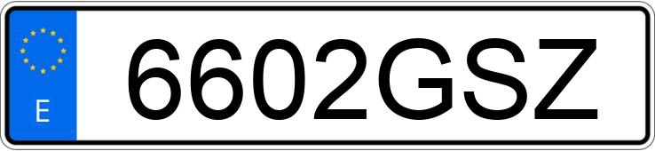 Numer rejestracyjny 6602GSZ posiada SEAT LEON