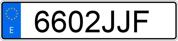 Numer rejestracyjny 6602JJF posiada PEUGEOT PARTNER