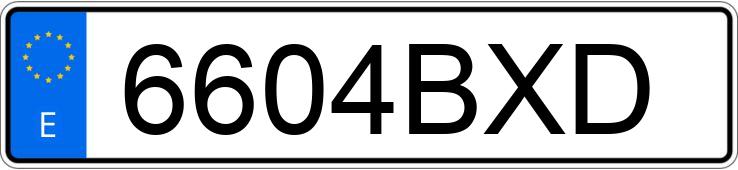 Numer rejestracyjny 6604BXD posiada SEAT LEON