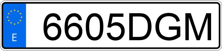 Numer rejestracyjny 6605DGM posiada MAN TG