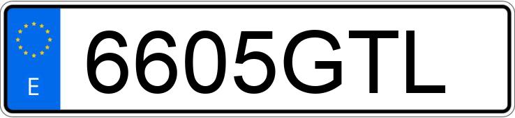 Numer rejestracyjny 6605GTL posiada AUDI A3 SPORTBACK