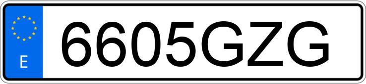 Numer rejestracyjny 6605GZG posiada BMW SERIE 1