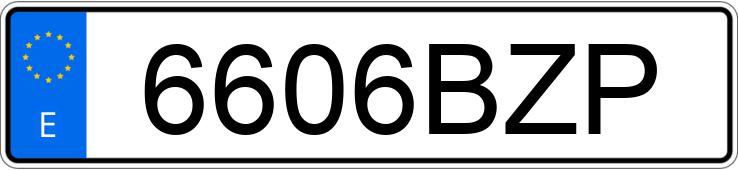 Numer rejestracyjny 6606BZP posiada BMW SERIE 3