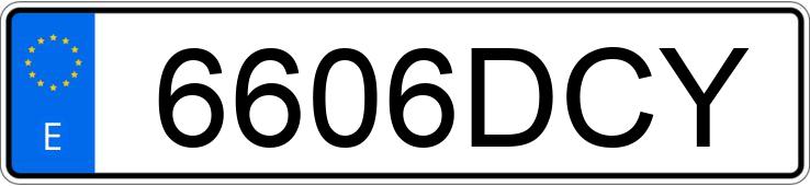 Numer rejestracyjny 6606DCY posiada BMW SERIE 3