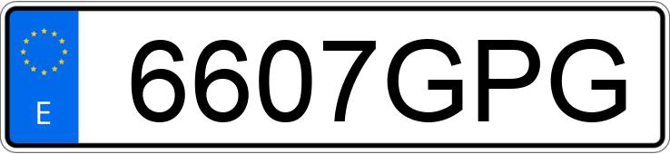 Numer rejestracyjny 6607GPG posiada YAMAHA YZF R1
