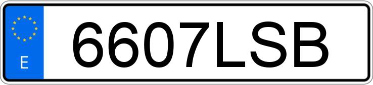 Numer rejestracyjny 6607LSB posiada PEUGEOT 308