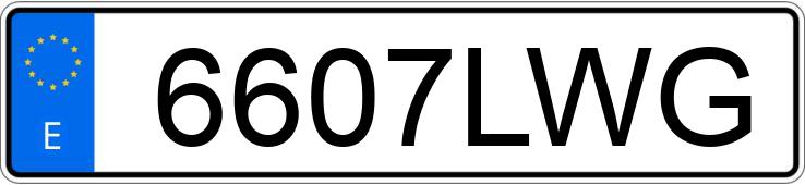 Numer rejestracyjny 6607LWG posiada AUDI A3 Numer rejestracyjny 6607LWG posiada AUDI A3