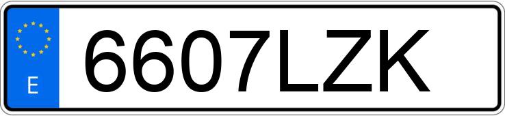 Numer rejestracyjny 6607LZK posiada TOYOTA COROLLA Numer rejestracyjny 6607LZK posiada TOYOTA COROLLA