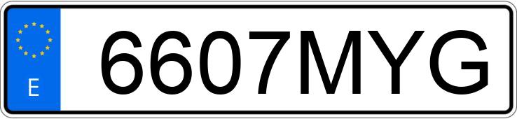 Numer rejestracyjny 6607MYG posiada VOLKSWAGEN T-ROC