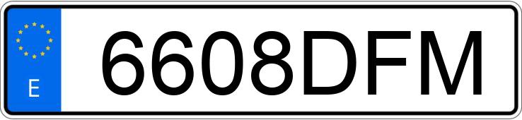 Numer rejestracyjny 6608DFM posiada VOLKSWAGEN CADDY