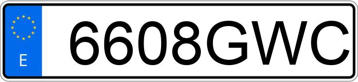 Numer rejestracyjny 6608GWC posiada TOYOTA AURIS