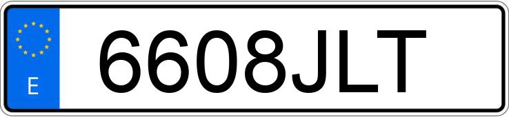 Numer rejestracyjny 6608JLT posiada CITROEN C-ELYSEE