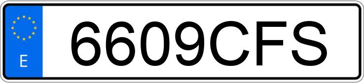Numer rejestracyjny 6609CFS posiada NISSAN PRIMERA